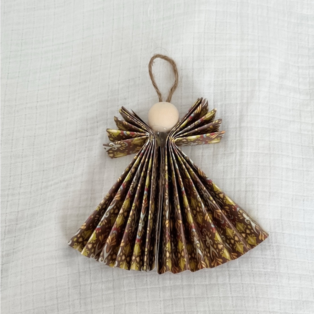 3/$20 Handcrafted Paper Angel Ornament